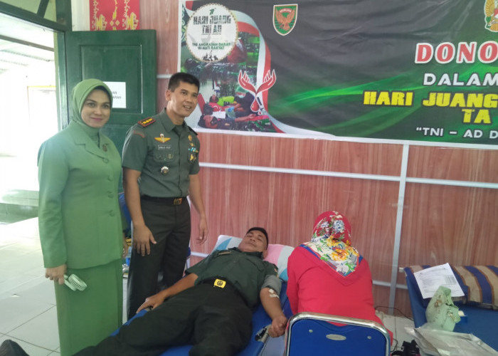 Hari Juang TNI AD Ke-77, Kodim 0428/MM Gelar Sunatan Massal dan Donor Darah