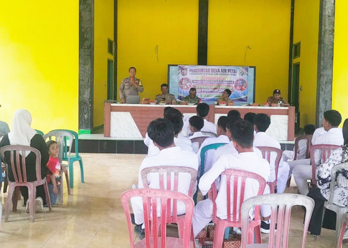Pemdes Air Petai Gandeng TNI-Polri, Sosialisasi Bahaya Judol dan Pinjol