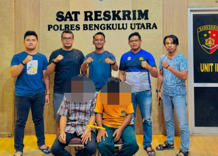 Terlibat Dugaan Pencurian TBS Perusahaan, 2 Pelaku Digelandang ke Polres 