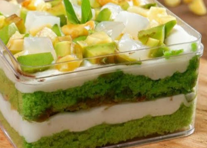 Resep Es Teler Cake Dessert Box, Menu Takjil Kekinian yang Creamy dan Segar