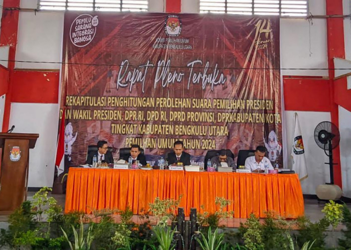 Hari ini Pleno Tingkat Kabupaten, KPU Bengkulu Utara Lakukan Perhitungan 4 Hari, Ini Jadwalnya