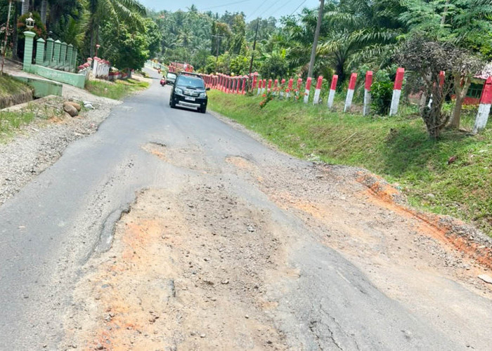 Jalan Rusak Parah, Camat Harapkan Dukungan DPRD dan Pemkab