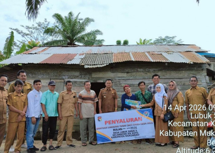 Tiga KPM di Lubuk Sanai II Terima BLT Dana Desa 2026