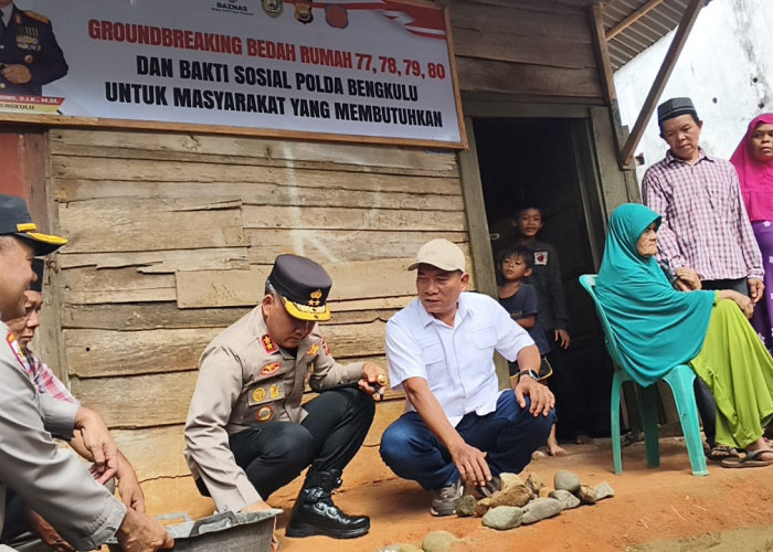 Bedah Rumah Jadi Kegiatan Sosial Sambut HUT ke-80 Bhayangkara