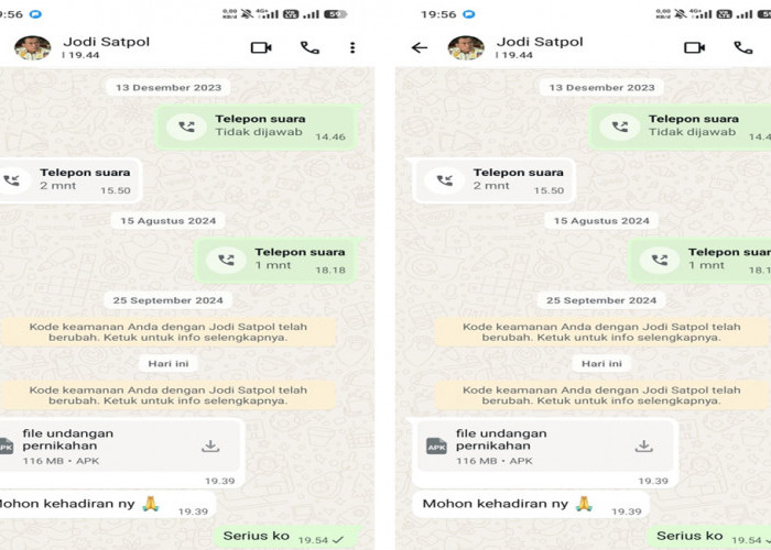Waspada.! Kadis Satpol PP Mukomuko Gadungan Sebar Undangan Nikah via File