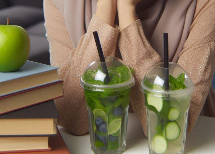 Cara Membuat Infus Water dari Buah Apel Hijau dan Jeruk Nipis