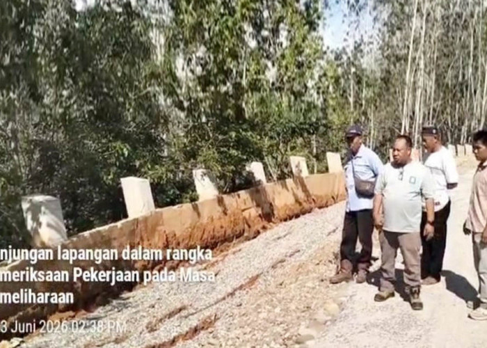 PU Provinsi Kaji Perbaikan Ulang Jalan Provinsi Tanjung Alai–Jabi yang Amblas