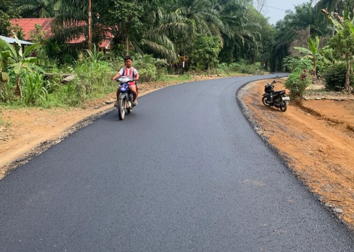 Realisasi Janji Arie - Sumarno, Jalan Poros Desa di Padang Jaya Diaspal
