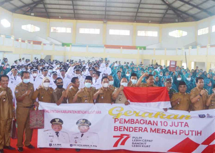 Pemkab BU Sebar 10 Juta Bendera Merah Putih