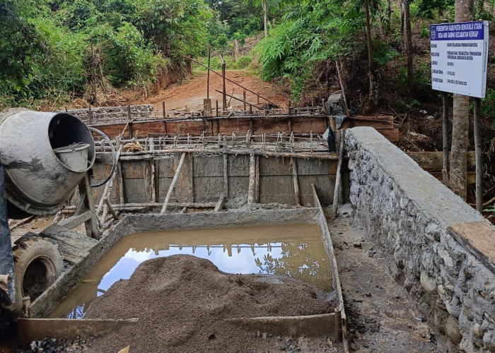 Bangunan Jembatan Rp300 Juta Desa Aur Gading Disorot, Dugaan Mark Up Mencuat 