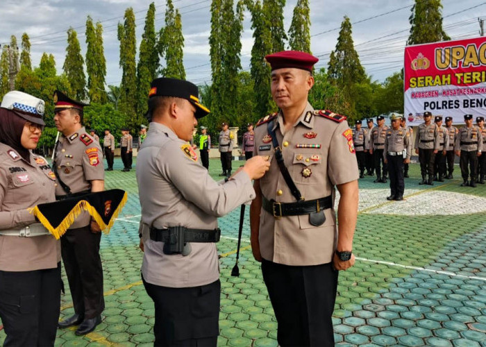 Sertijab PJU, Kapolres Bengkulu Utara Tekankan Loyalitas