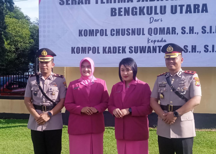 Sertijab, Kompol Kadek Suwantoro Jabat Wakapolres Bengkulu Utara
