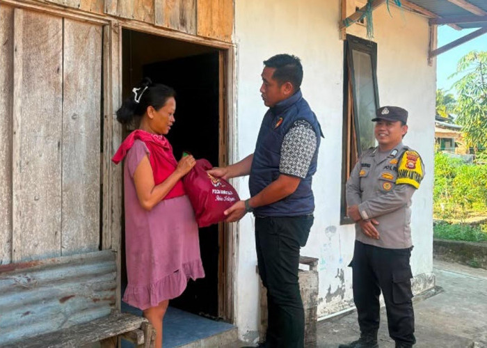 HUT ke-80 Bhayangkara, Baksos Ditreskrimsus Polda Bengkulu Sasar Warga Kurang Mampu