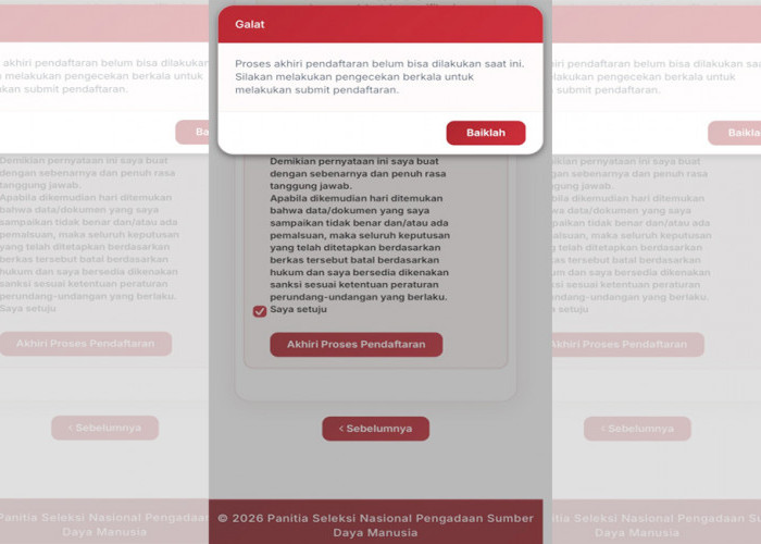Server Rekrutmen SPPI KDMP Error, Pelamar Gagal Submit Akhir Pendaftaran