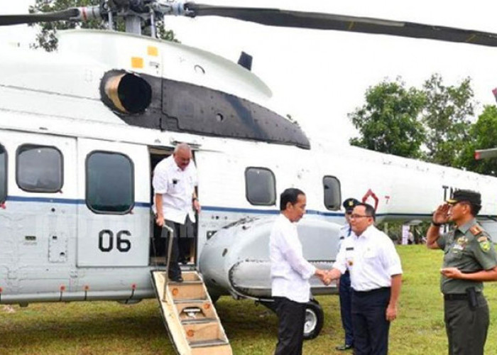 Ke Bengkulu Utara, Jokowi Naik Helikopter, Ini Lokasi Turunnya