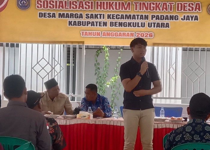 Cegah Korupsi, Polres Bengkulu Utara Sosialisasi Hukum Tingkat Desa