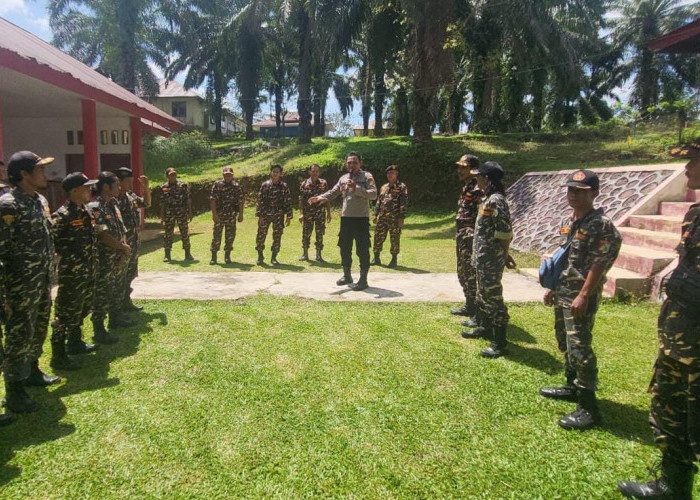 Polsek Giri Mulya Latih Banser NU dalam Kegiatan Pengamanan dan Wawasan Kebangsaan 