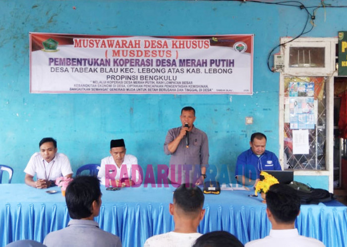 Desa Tabeak Blau Resmi Bentuk Koperasi Merah Putih, Untuk Kemandirian Ekonomi