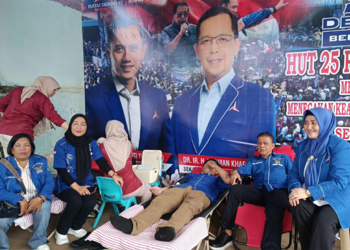Tumbuhkan Rasa Empati, Demokrat Bengkulu Gelar Donor Darah