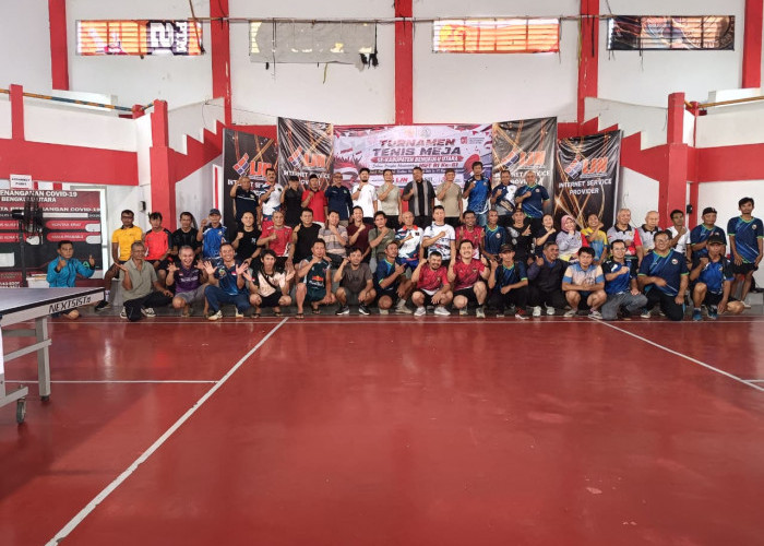 Meriahkan HUT RI Ke-81, PTMSI Gelar Turnamen Tenis Meja se-Kabupaten Bengkulu Utara