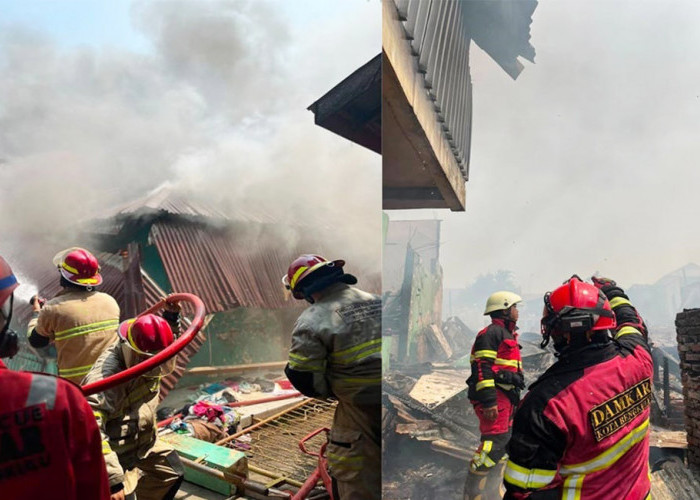 Kabakaran Landa Pemukiman Padat Penduduk, 21 Rumah dan Bedengan Terdampak