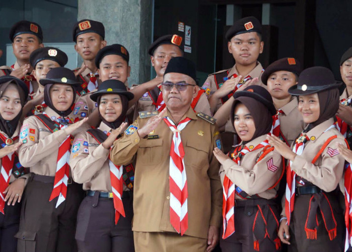 Wabup Lepas Kontingen Pramuka Bengkulu Utara Menuju Jambore Nasional XII di Cibubur