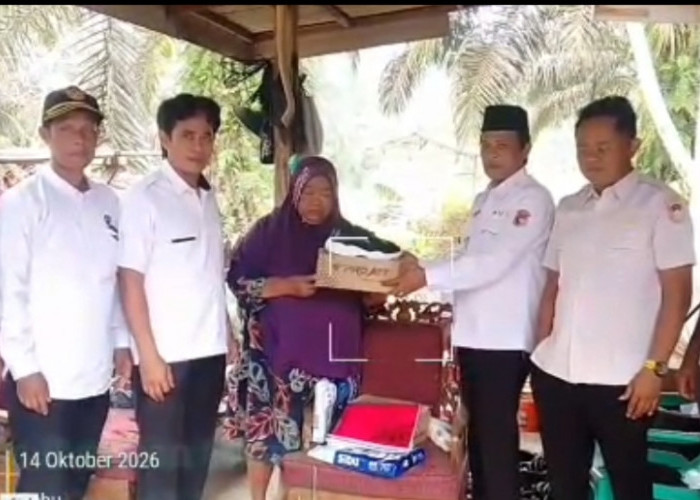 Dua Anak Kembar Yatim Piatu Putus Sekolah, Pemdes Lubuk Sanai II Turun Tangan