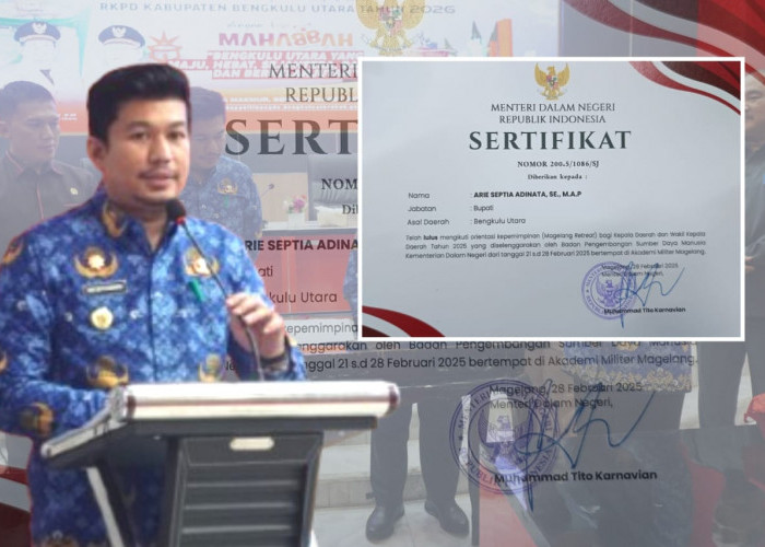 Arie Septia Adinata Buktikan Komitmen, Raih Sertifikat Lulus Retreat Kepala Daerah di Magelang  