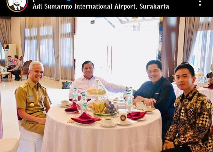 Nama Prabowo-Erick Thohir Kian Menggema, Probowo Unggah Foto Mesra di Meja Makan di Akun Instagram Pribadinya