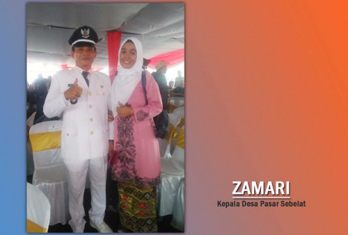 Terpilih Dua Periode jadi Kades Pasar Sebelat, Zamari Komitmen Rangkul Semua Kalangan Membangun Desa