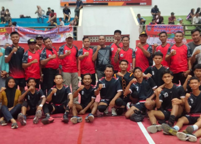 Masuk Semifinal, Tim Voli Kecamatan Padang Jaya Optimis Juara