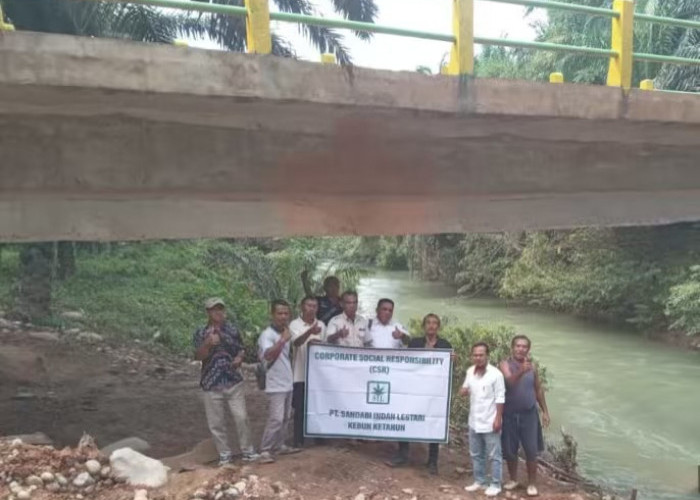 Diperbaiki PT SIL, Jembatan Sungai Urai Kini Lebih Kokoh Untuk Memperlancar Akses Warga