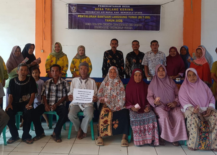 19 KPM Talang Kering Terima BLT DD Tahun 2025