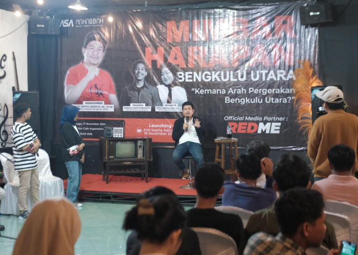 Semi Talk Show, Cabup Arie Nongkrong Bareng Anak Muda Bengkulu Utara 