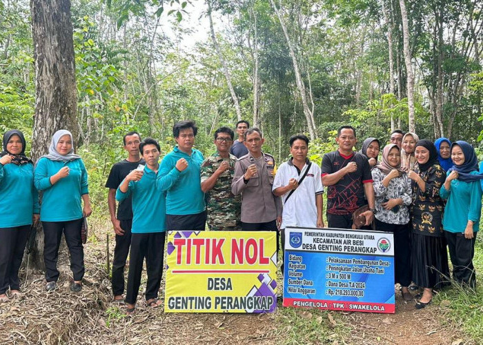 Dibuka Camat, Pemdes Genting Perangkap Lakukan Titik Nol Pembangunan