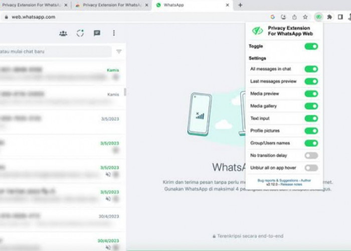 2 Cara Mudah Blur WhatsApp Web biar Chat Engga Diintip Orang