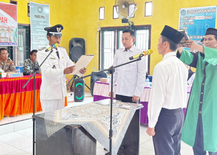 Pelantikan Kepala Dusun di Suka Makmur, Kades Ingatkan Soal Tupoksi