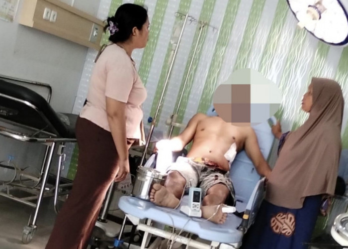 Luka Tusuk, Padagang Sayur Pasar D1 Dilarikan ke RSUD Lagita
