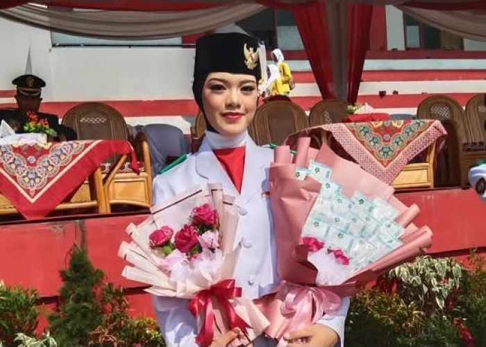 Sosok Nadia, Remaja Multitalenta, Sukses Membawa Baki Upacara HUT RI ke-81 di Bengkulu Utara