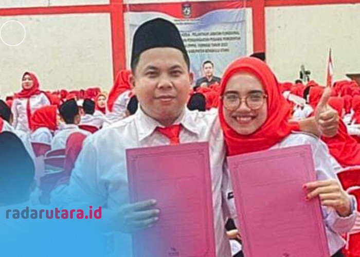 Pasutri di Bengkulu Utara ini Sumringah Bahagia, Terima SK PPPK Setelah 10 Tahun Jadi Honorer Kesehatan