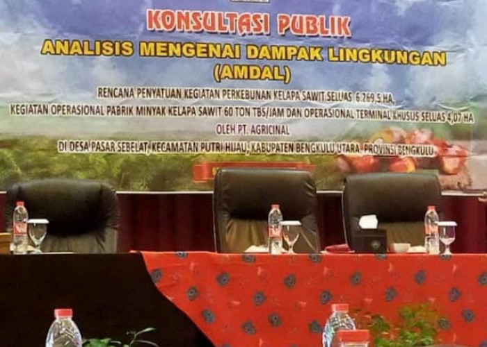 Amdal Syarat Wajib yang Harus Dipenuhi Agricinal untuk Mendapat Izin, Berikut Kerangan DPMTSP Bengkulu Utara