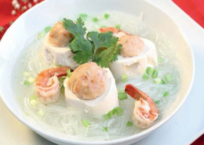 Resep Sup Udang Tahu Sutera, Cocok Disantap Saat Sakit Flu Menyerang