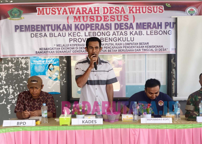 Perkuat Ekonomi Warga, Pemdes Blau Bentuk Koperasi Merah Putih