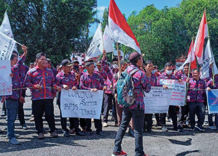 Siltap dan THR Jadi Tuntutan Massa PPDI ke Bupati Bengkulu Utara