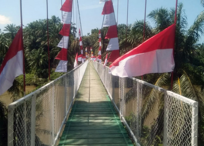 TNI Tuntaskan Pembangunan Jembatan Gantung Kualalangi, Warga Tak Lagi Terisolasi