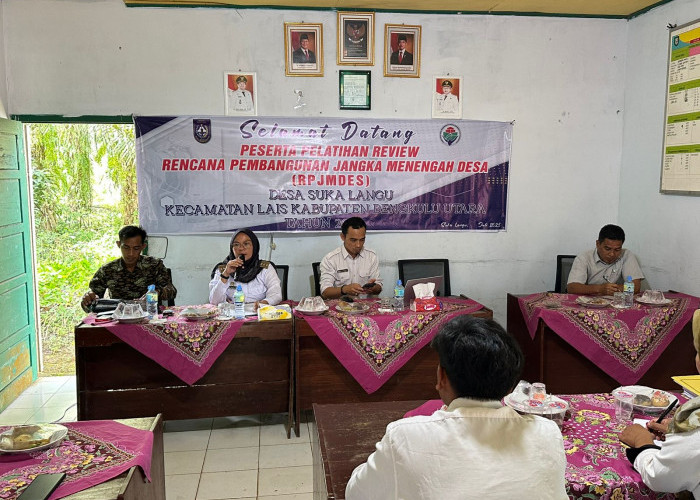 Demi Majukan Desa, Aparatur Desa Suka Langu Ikuti Pelatihan RPJMDes