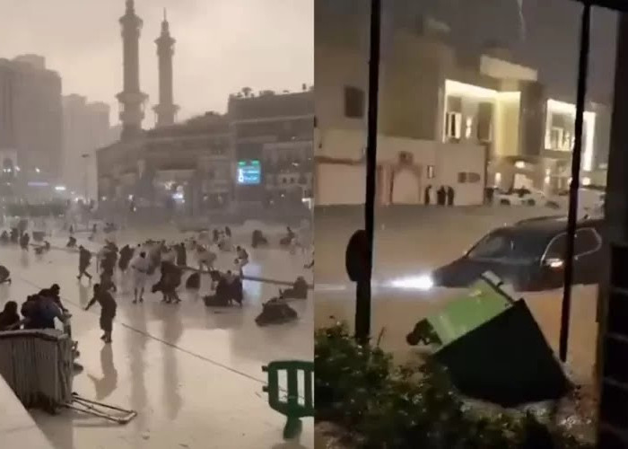 Badai Hebat Melanda, Kota Mekkah Nyaris Porak Poranda 