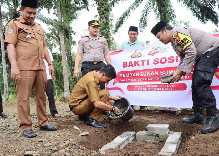 Mengabdi Untuk Negeri, Polres BU Bangun Sumur Bor Rumah Ibadah