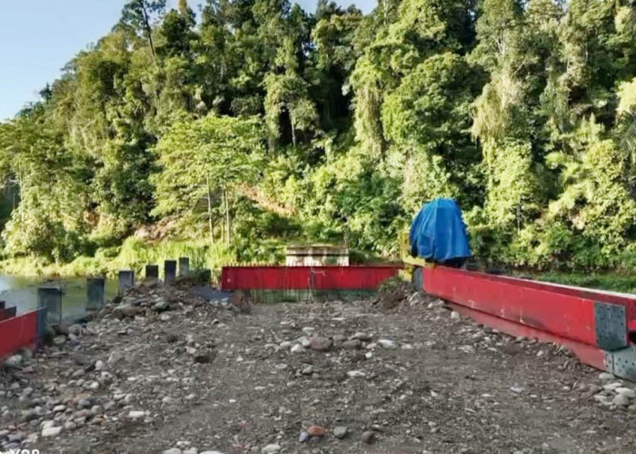 Rangka Jembatan Lubuk Selandak Mulai Terpasang, Target Rampung Akhir 2026