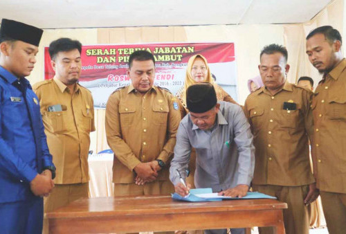 Sertijab, Ramdani Bertekad Bawa Desa Talang Arah Lebih Maju